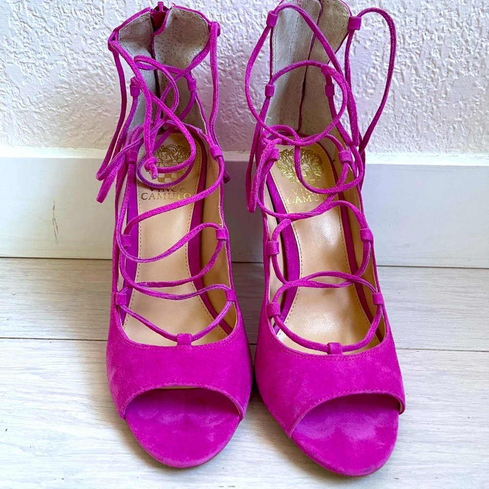 Vince Camuto Barbie pink high heels